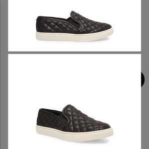 Steve Madden Black Quilted Slip On